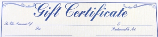 Gift Certificate